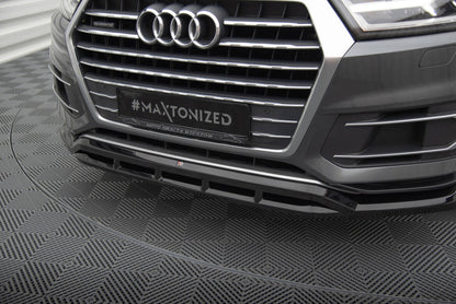 Frontlippe passend für Audi Q7 Mk2 schwarz Hochglanz
