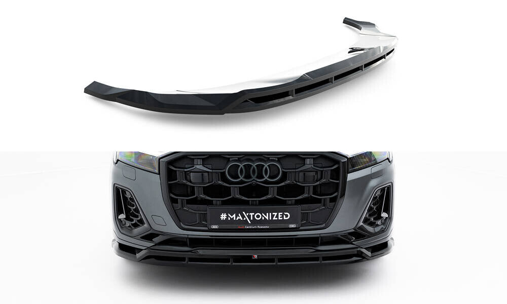 Frontlippe passend für Audi Q7 S-Line / SQ7 Mk2 FL 2 schwarz Hochglanz