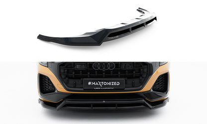 Frontlippe passend für Audi Q8 Mk1 FL schwarz Hochglanz