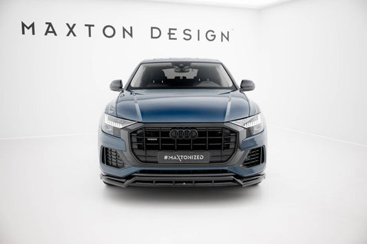 Frontlippe passend für Audi Q8 Mk1 schwarz Hochglanz