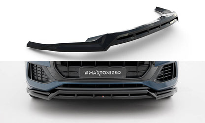 Frontlippe passend für Audi Q8 Mk1 schwarz Hochglanz