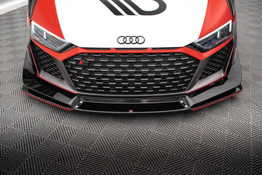 Frontlippe passend für Audi R8 Mk2 FL schwarz Hochglanz