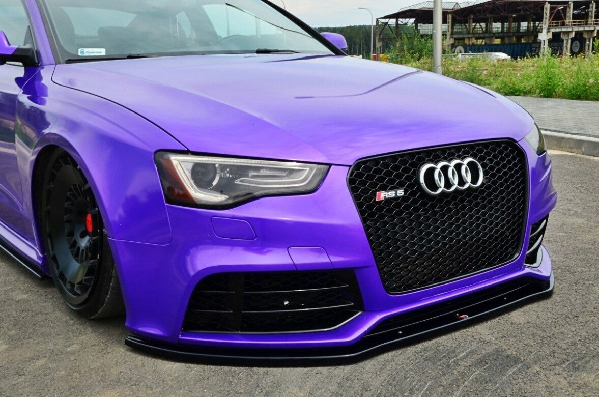 Frontlippe passend für Audi RS5 8T / 8T FL schwarz Hochglanz