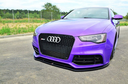Frontlippe passend für Audi RS5 8T / 8T FL schwarz Hochglanz