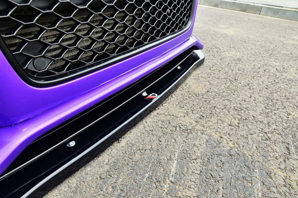 Frontlippe passend für Audi RS5 8T / 8T FL schwarz Hochglanz