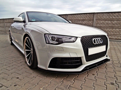 Frontlippe passend für Audi RS5 8T / 8T FL schwarz Hochglanz