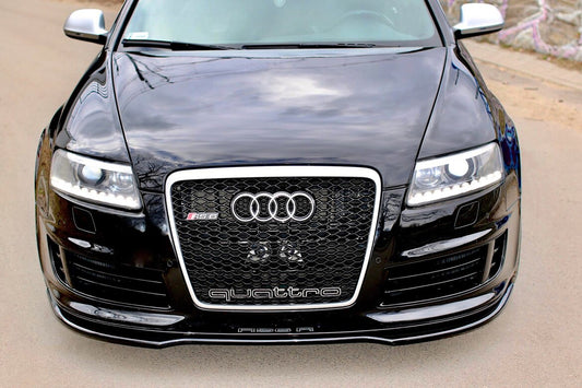 Frontlippe passend für Audi RS6 C6 schwarz Hochglanz