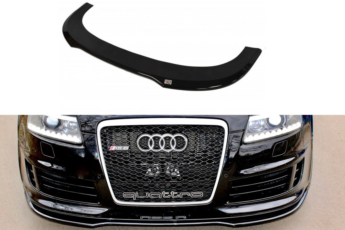 Frontlippe passend für Audi RS6 C6 schwarz Hochglanz