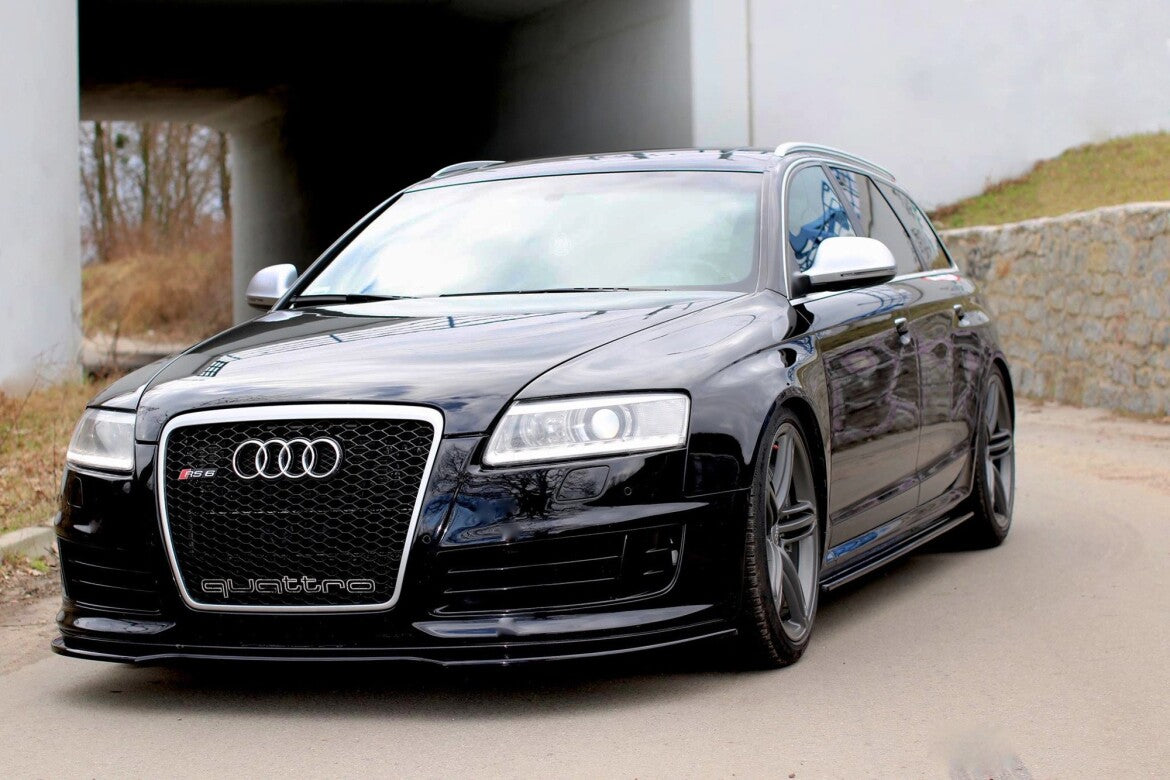 Frontlippe passend für Audi RS6 C6 schwarz Hochglanz