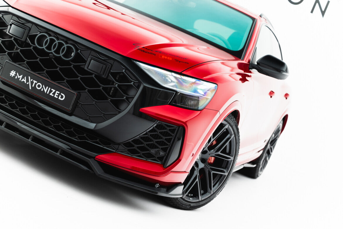 Frontlippe passend für Audi RSQ8 Mk1 FL schwarz Hochglanz