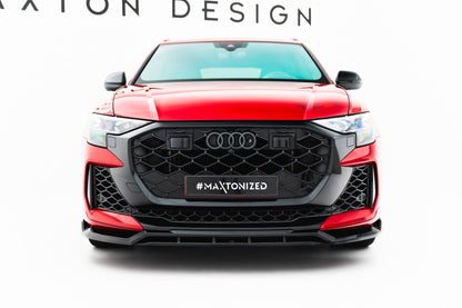 Frontlippe passend für Audi RSQ8 Mk1 FL schwarz Hochglanz