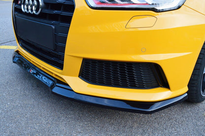 Frontlippe passend für Audi S1 8X schwarz Hochglanz
