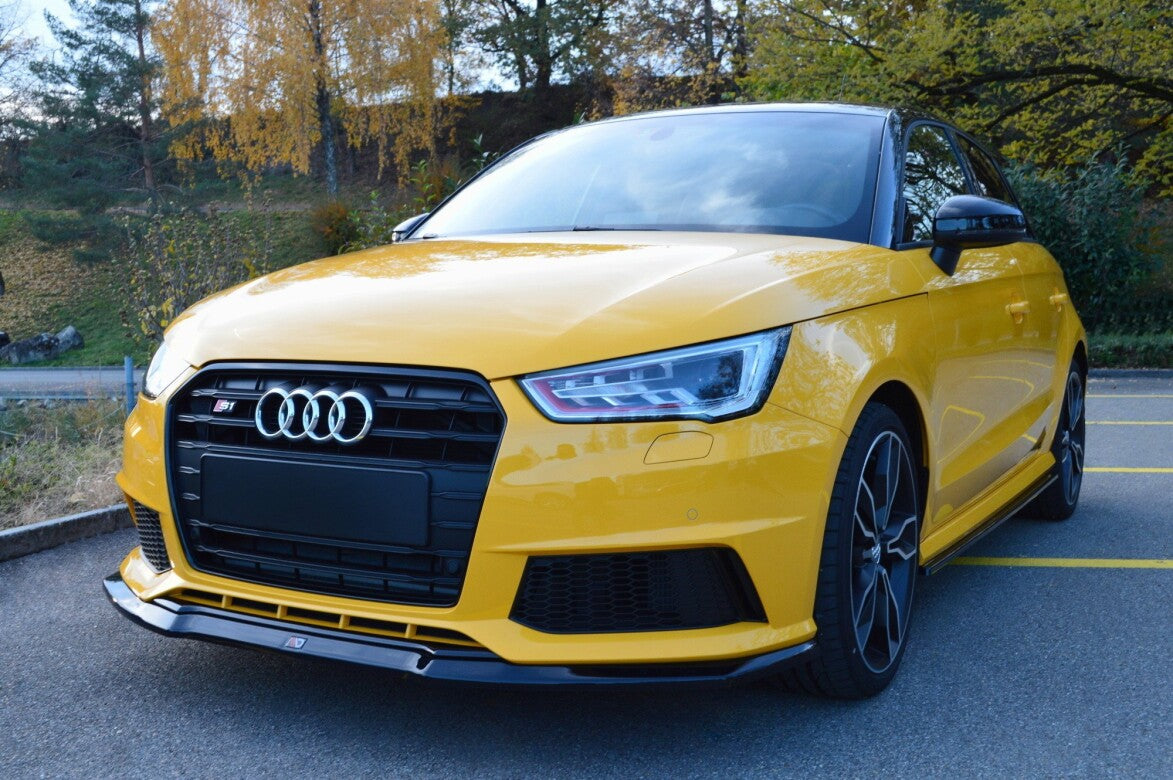 Frontlippe passend für Audi S1 8X schwarz Hochglanz