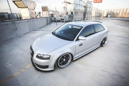 Frontlippe passend für Audi S3 8P schwarz Hochglanz
