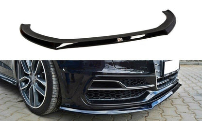 Frontlippe passend für Audi S3 / A3 S-Line 8v Hatchback / Sportback schwarz Hochglanz