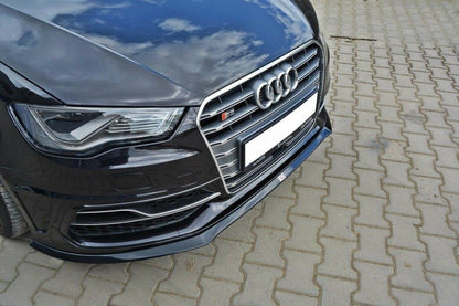 Frontlippe passend für Audi S3 / A3 S-Line 8v Hatchback / Sportback schwarz Hochglanz