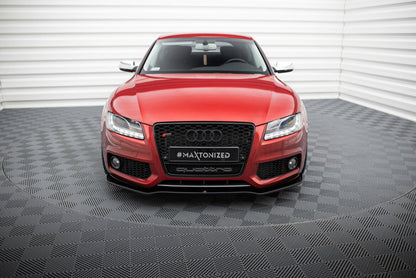 Frontlippe passend für Audi S5 / A5 S-Line 8T schwarz Hochglanz
