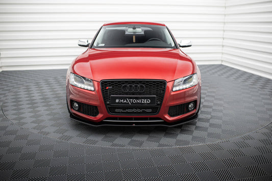 Frontlippe passend für Audi S5 / A5 S-Line 8T schwarz Hochglanz