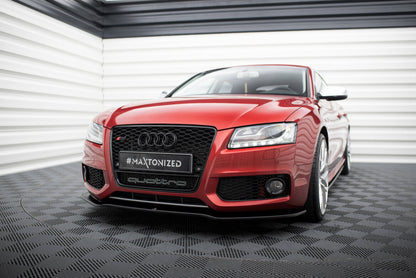 Frontlippe passend für Audi S5 / A5 S-Line 8T schwarz Hochglanz