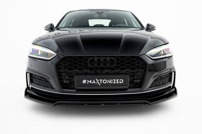 Frontlippe passend für Audi S5 / A5 S-Line Coupe / Sportback F5 schwarz Hochglanz