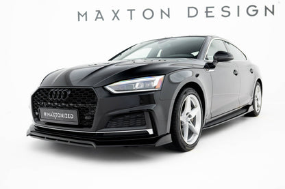 Frontlippe passend für Audi S5 / A5 S-Line Coupe / Sportback F5 schwarz Hochglanz