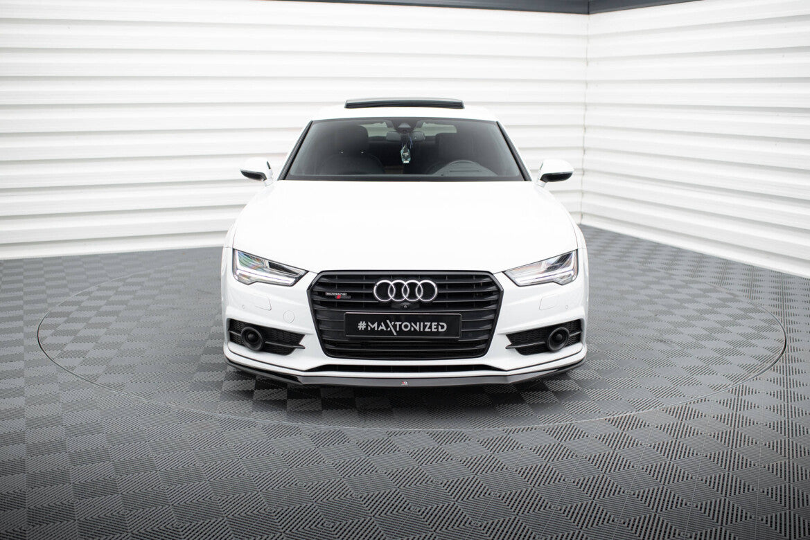 Frontlippe passend für Audi S7 / A7 S-Line C7 FL schwarz Hochglanz