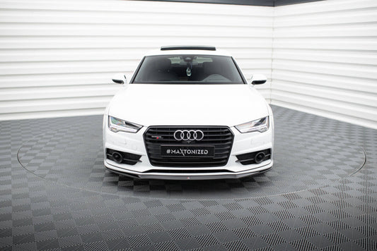 Frontlippe passend für Audi S7 / A7 S-Line C7 FL schwarz Hochglanz