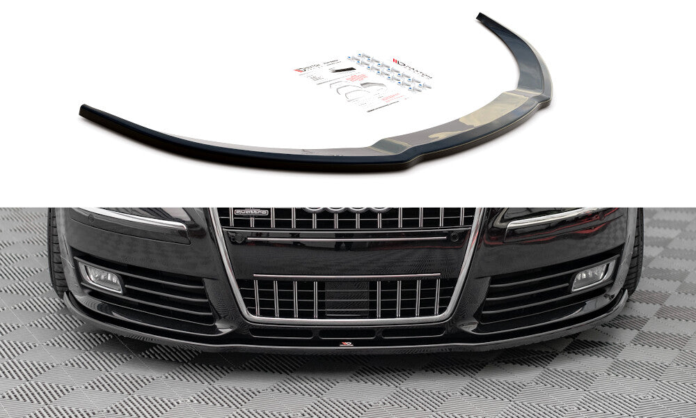Frontlippe passend für Audi S8 D3 schwarz Hochglanz