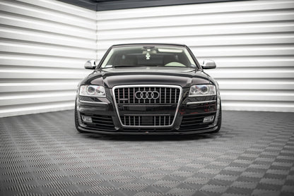 Frontlippe passend für Audi S8 D3 schwarz Hochglanz