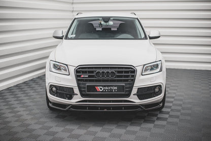 Frontlippe passend für Audi SQ5 / Q5 S-Line Mk1 (8R) schwarz Hochglanz