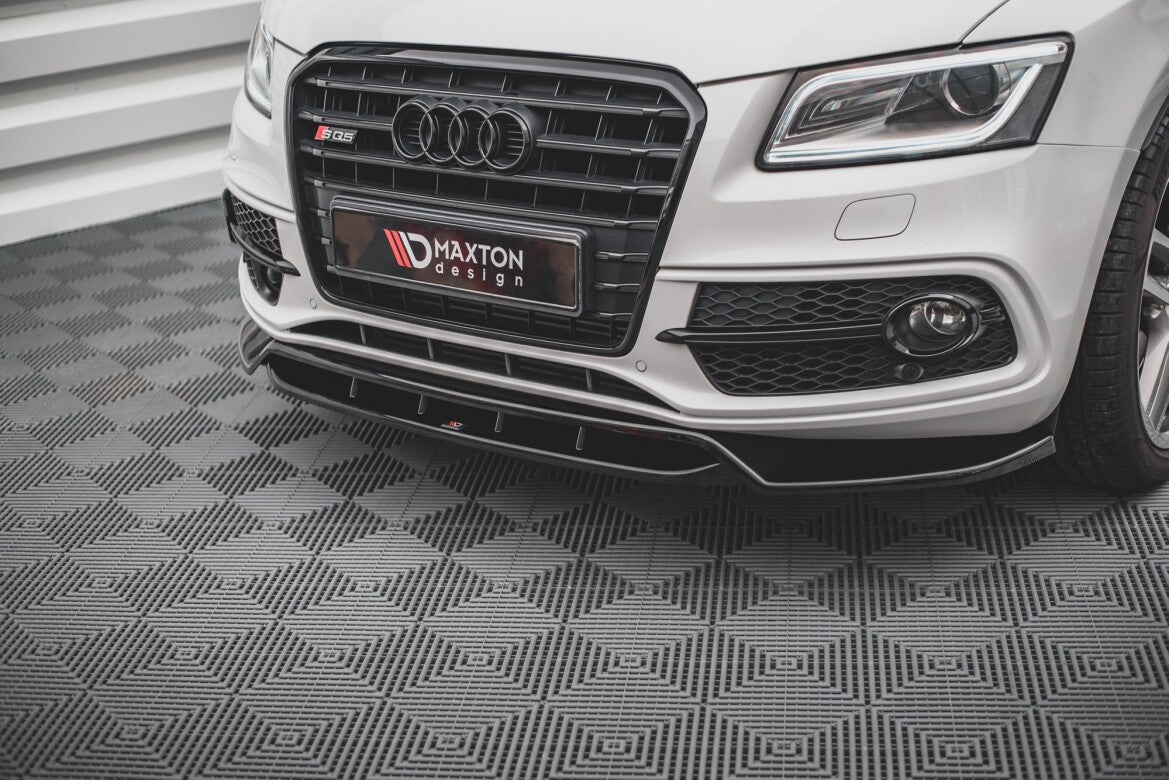 Frontlippe passend für Audi SQ5 / Q5 S-Line Mk1 (8R) schwarz Hochglanz
