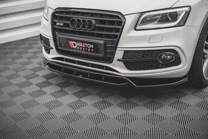 Frontlippe passend für Audi SQ5 / Q5 S-Line Mk1 (8R) schwarz Hochglanz