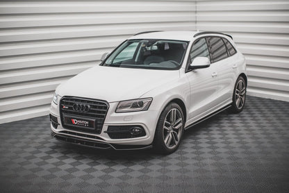 Frontlippe passend für Audi SQ5 / Q5 S-Line Mk1 (8R) schwarz Hochglanz