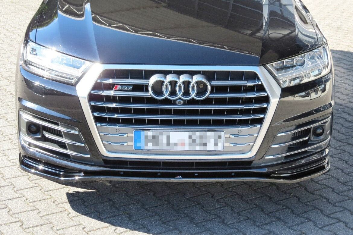 Frontlippe passend für Audi SQ7 / Q7 S-Line Mk.2 schwarz Hochglanz