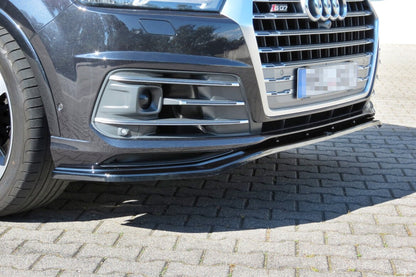Frontlippe passend für Audi SQ7 / Q7 S-Line Mk.2 schwarz Hochglanz