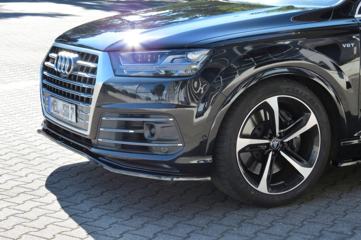 Frontlippe passend für Audi SQ7 / Q7 S-Line Mk.2 schwarz Hochglanz