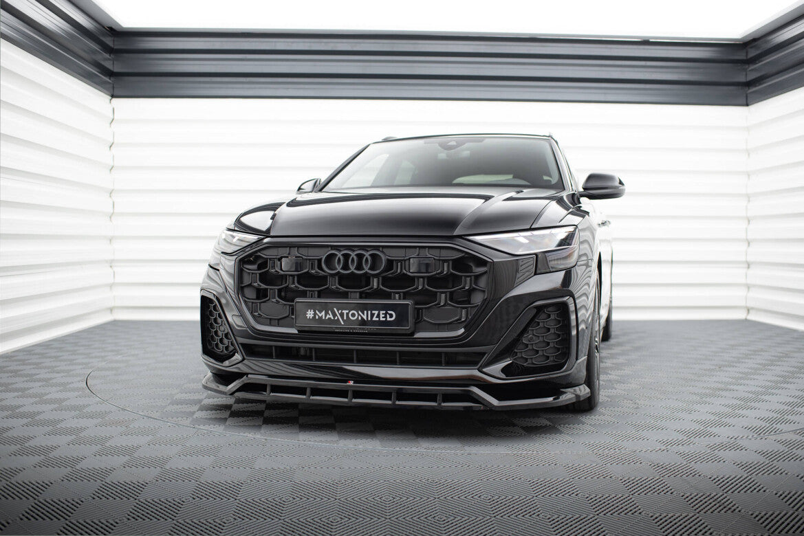Frontlippe passend für Audi SQ8 / Q8 S-Line Mk1 FL schwarz Hochglanz