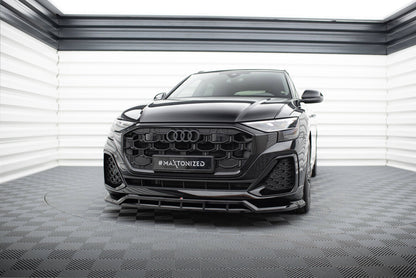 Frontlippe passend für Audi SQ8 / Q8 S-Line Mk1 FL schwarz Hochglanz