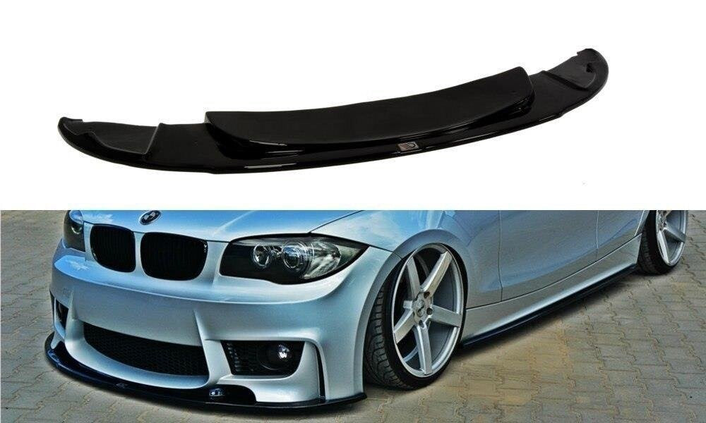 Frontlippe passend für BMW 1er E87 M-Design schwarz Hochglanz