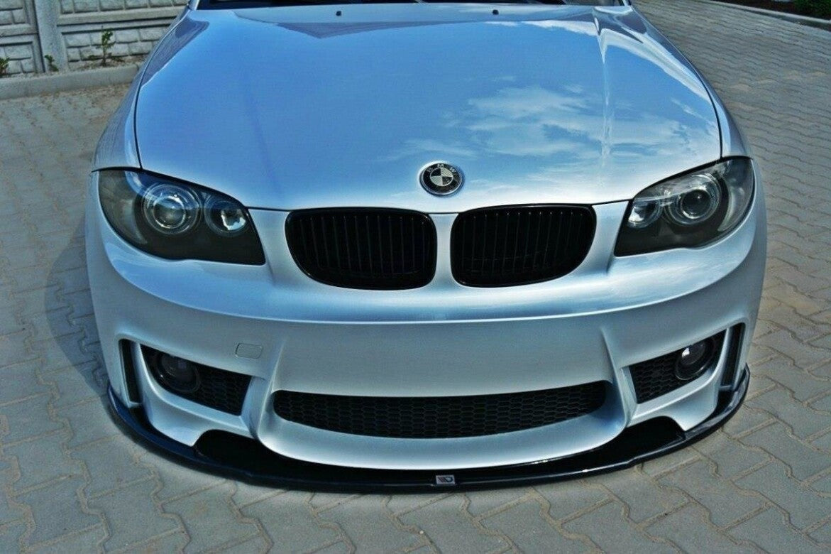 Frontlippe passend für BMW 1er E87 M-Design schwarz Hochglanz