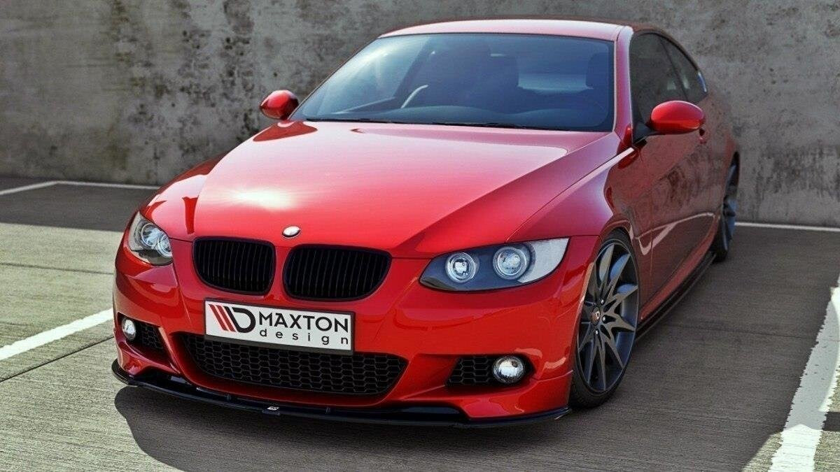 Frontlippe passend für BMW 3er E92 M Paket vor FL schwarz Hochglanz