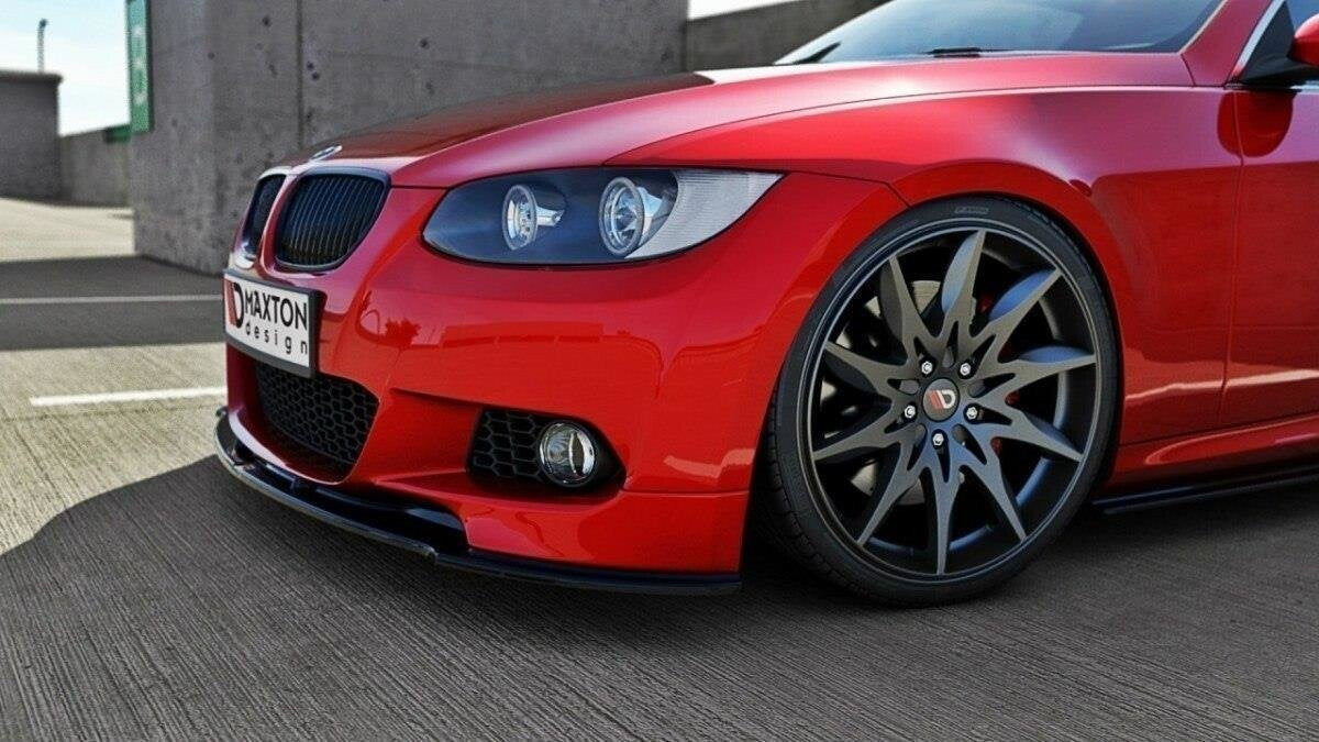 Frontlippe passend für BMW 3er E92 M Paket vor FL schwarz Hochglanz