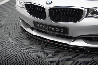 Frontlippe passend für BMW 3er GT F34 schwarz Hochglanz