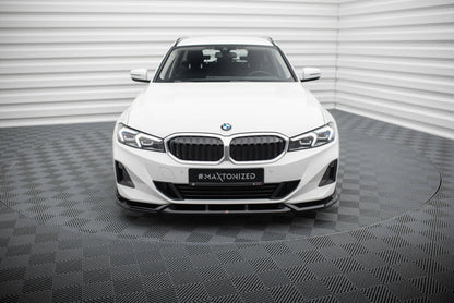 Frontlippe passend für BMW 3er Limousine / Touring G20 / G21 FL schwarz Hochglanz