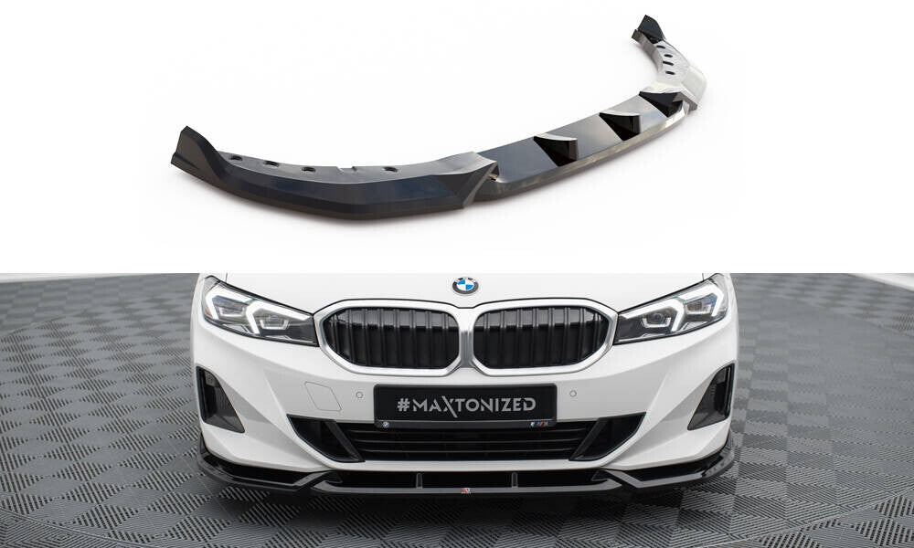 Frontlippe passend für BMW 3er Limousine / Touring G20 / G21 FL schwarz Hochglanz