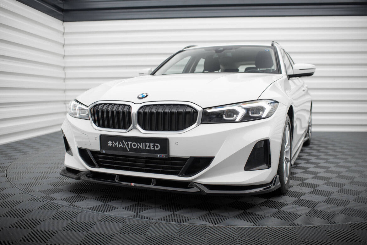Frontlippe passend für BMW 3er Limousine / Touring G20 / G21 FL schwarz Hochglanz