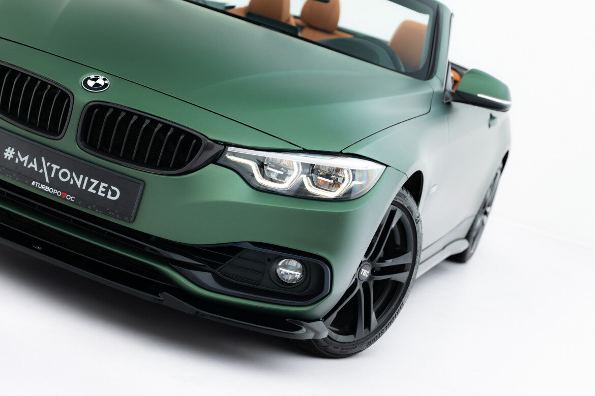 Frontlippe passend für BMW 4er Cabrio / Coupe F33 / F32 schwarz Hochglanz