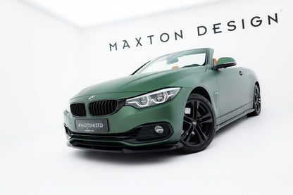 Frontlippe passend für BMW 4er Cabrio / Coupe F33 / F32 schwarz Hochglanz