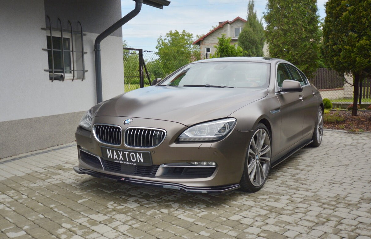Frontlippe passend für BMW 6er GRAN Coupe schwarz Hochglanz