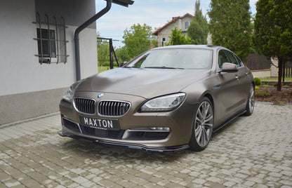 Frontlippe passend für BMW 6er GRAN Coupe schwarz Hochglanz